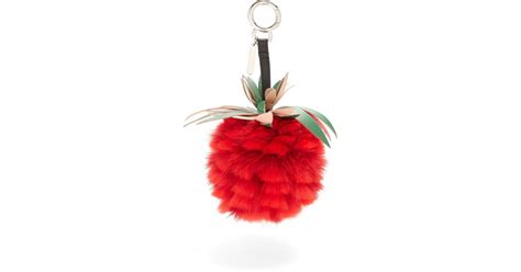 coltorti red fendi pineapple charm